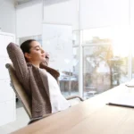 Picture of person controlling panic symptoms with CBT help