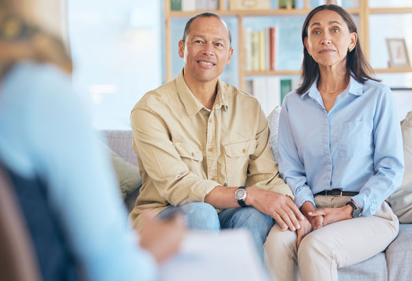 Image of a couple getting couples therapy and marriage counseling services in Tucson, Arizona